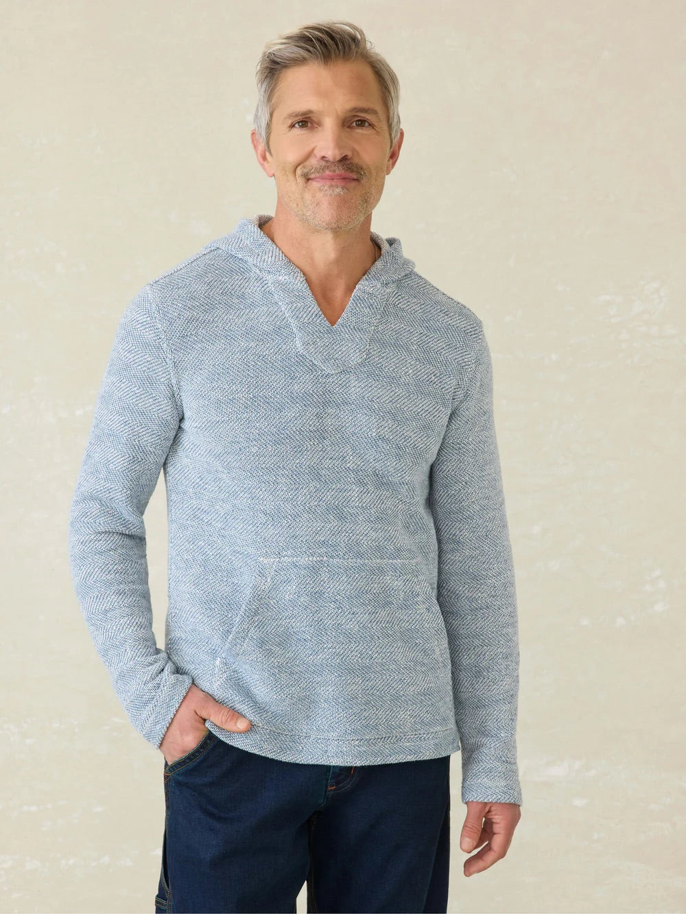 Faherty Men’s White Water Hoodie