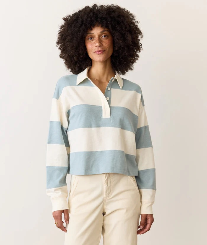 Marine Layer Women’s Rugby Crop Polo Shirt