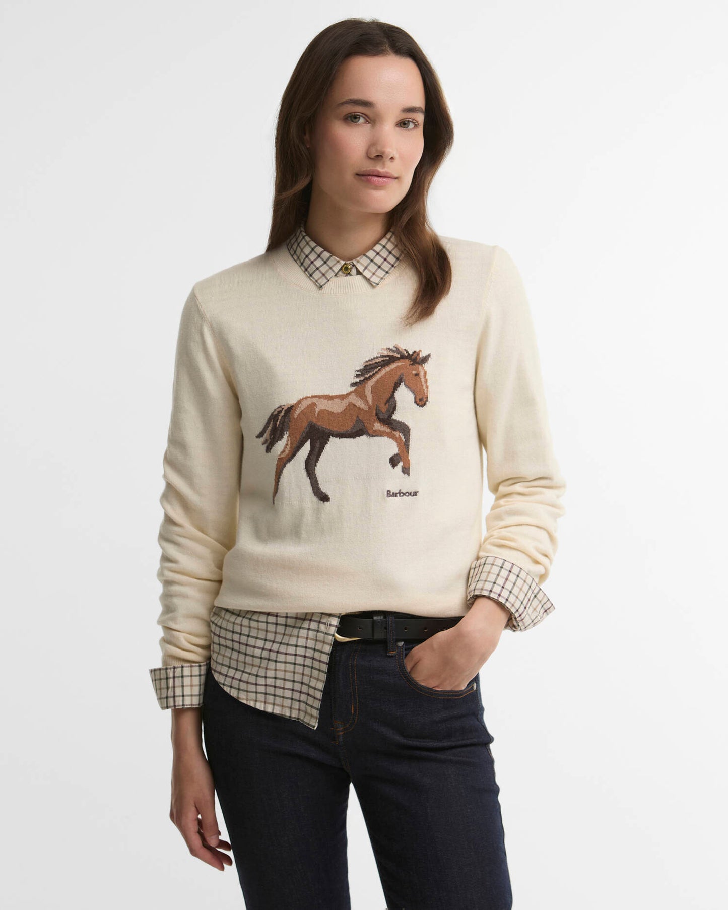 Barbour Women’s Homeswood Crew Neck Jumper