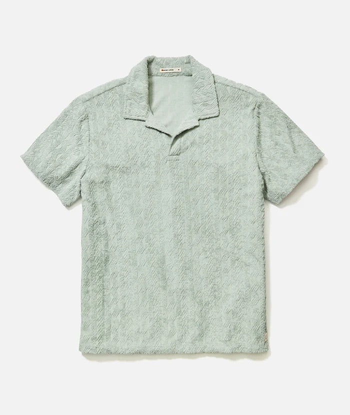 Marine Layer Men’s Textured Terry Polo Shirt