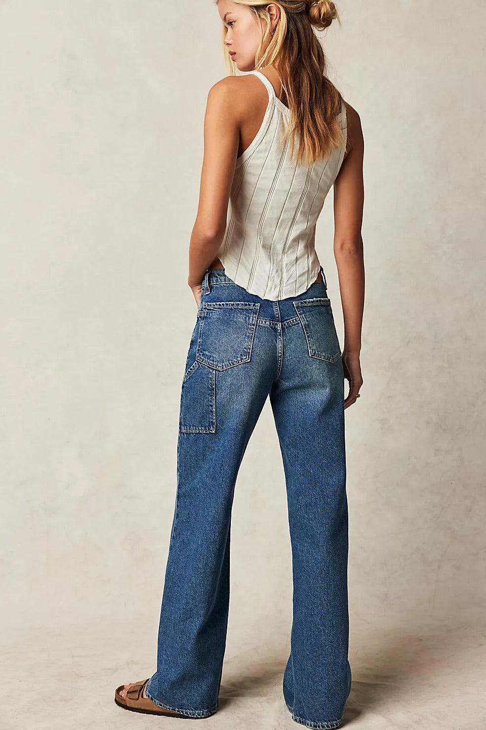 Free People Women’s We The Free Tinsley Baggy High-Rise Jeans