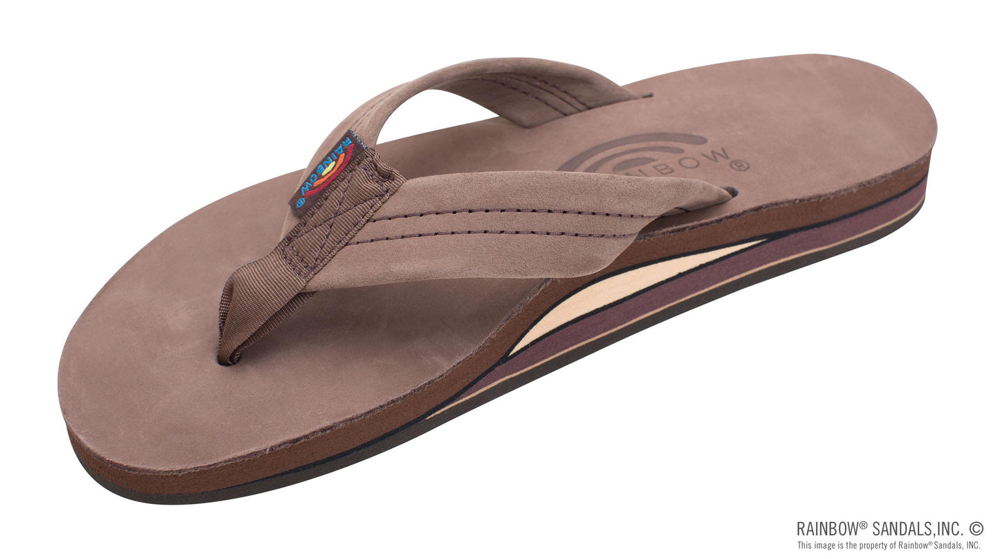 Rainbow Sandals Men’s Single Layer Premier Leather with Arch