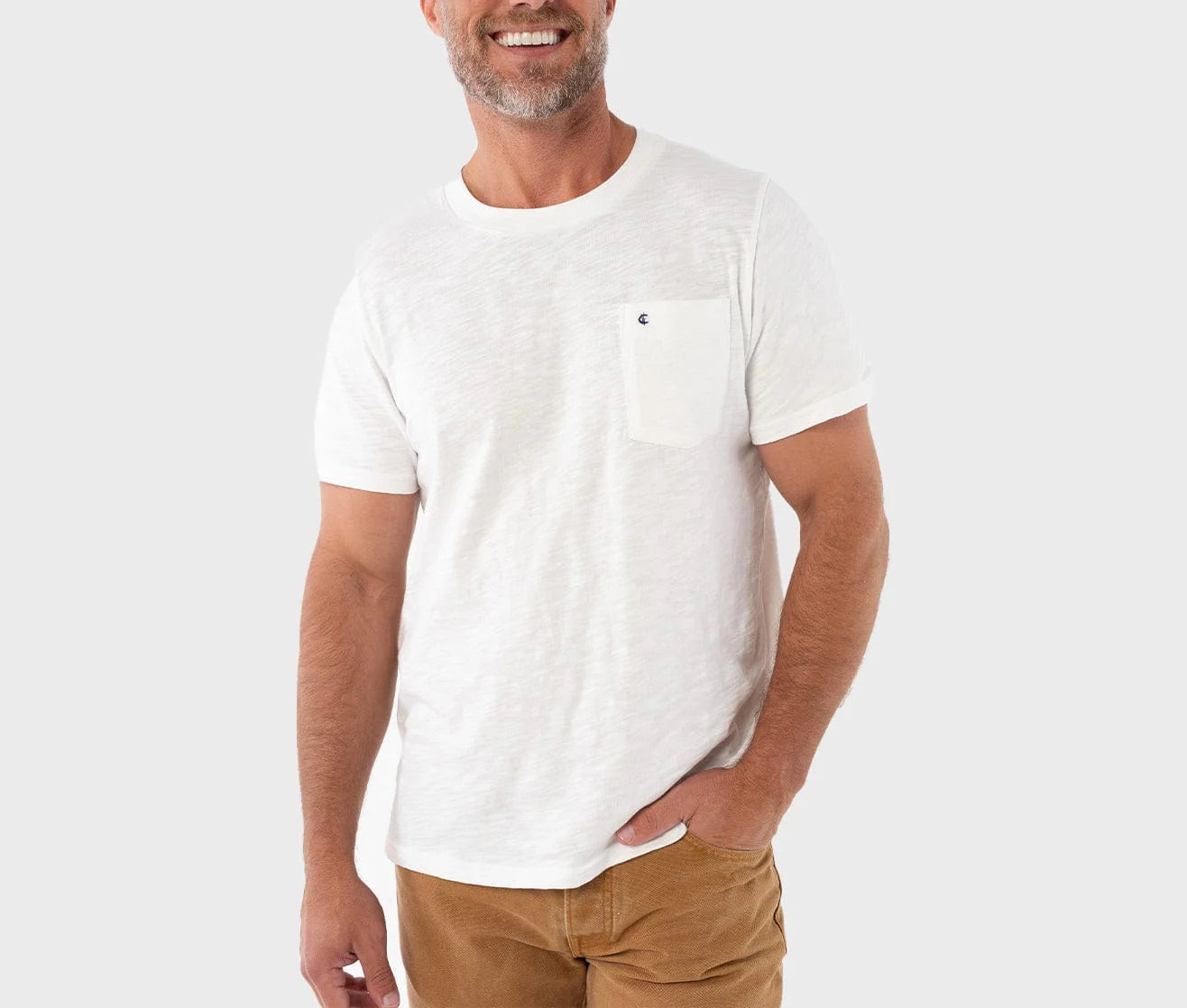 Criquet Men’s Short Sleeve Slub Pocket T-Shirt