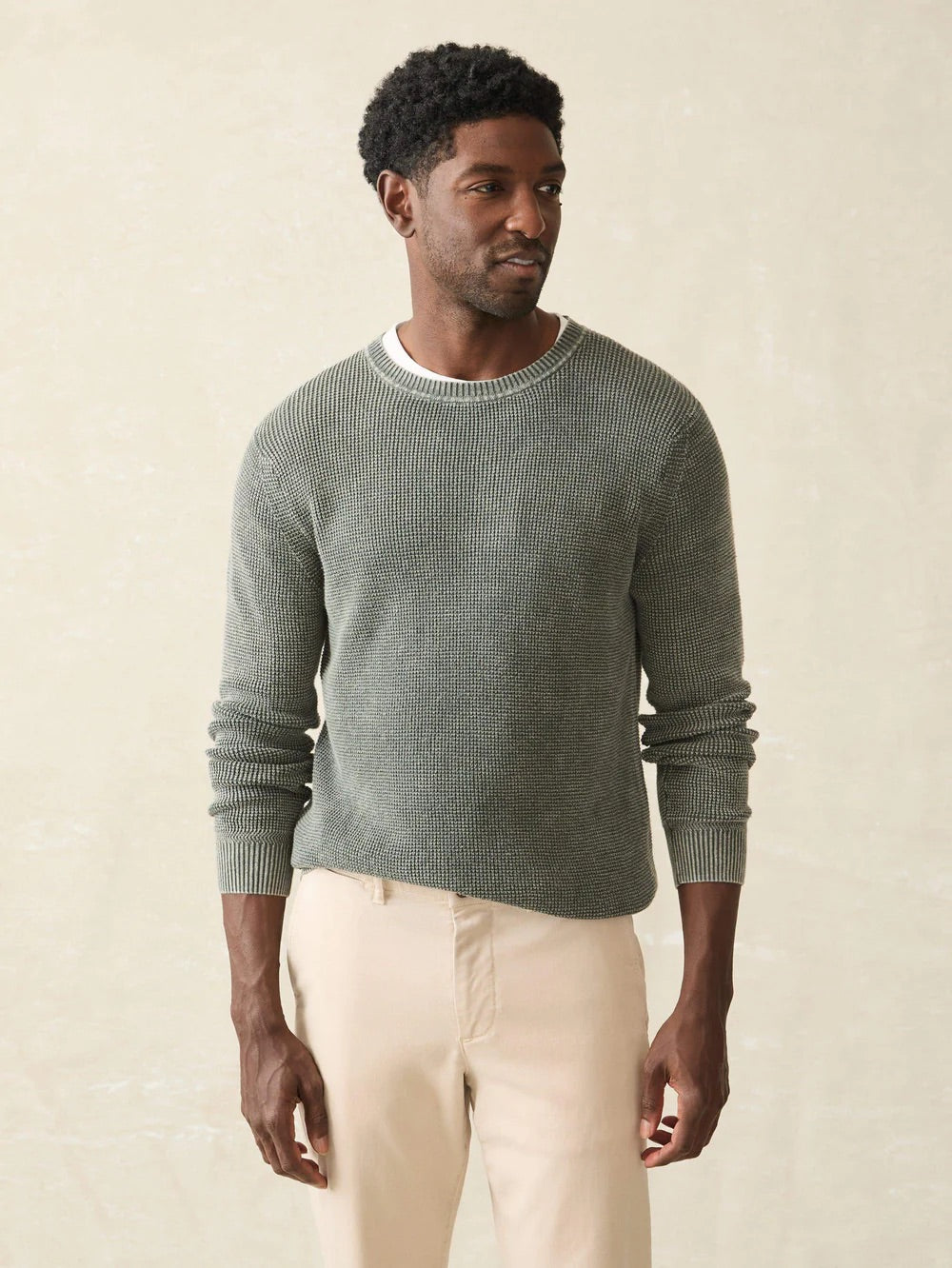 Faherty Men’s Sunwashed Crewneck Sweater