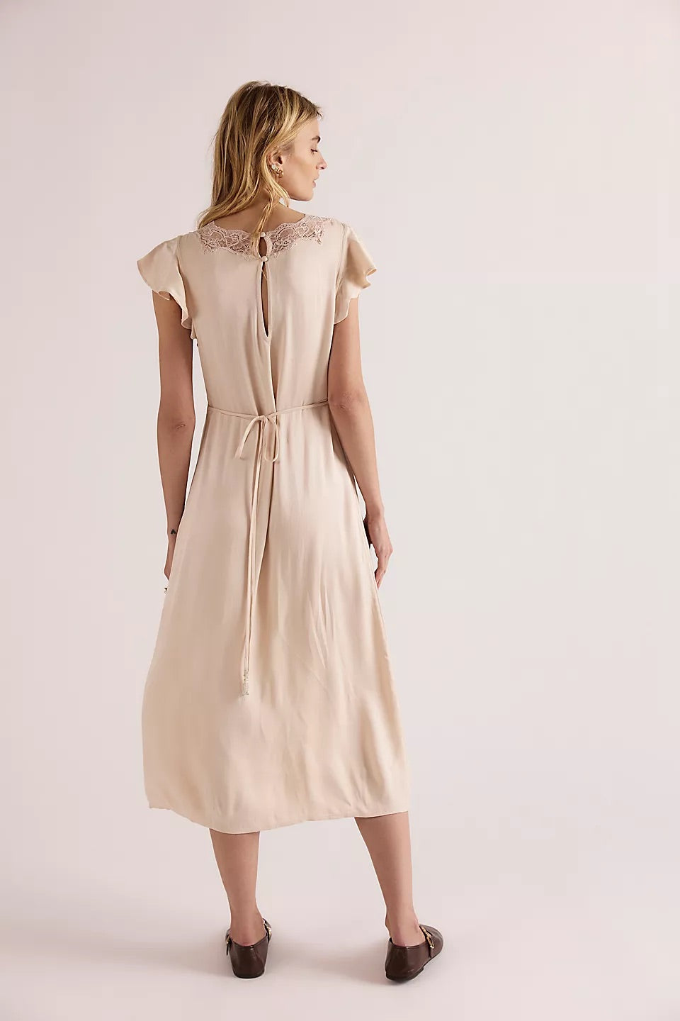 Free People Women’s Tied With Joy Midi Dress