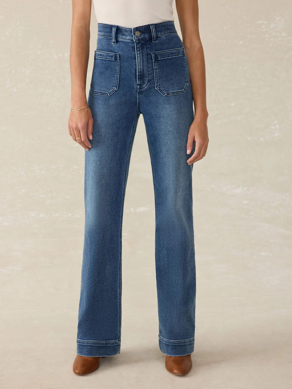 Faherty Women’s Stretch Terry Patch Pocket Pant