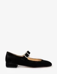 Penelope Chilvers Women’s Low Mary Jane Diamante Velvet Shoe