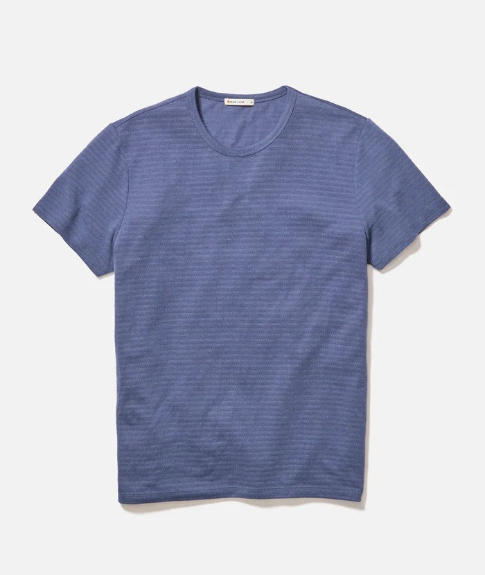 Marine Layer Men’s Signature Jacquard Crew Tee Shirt