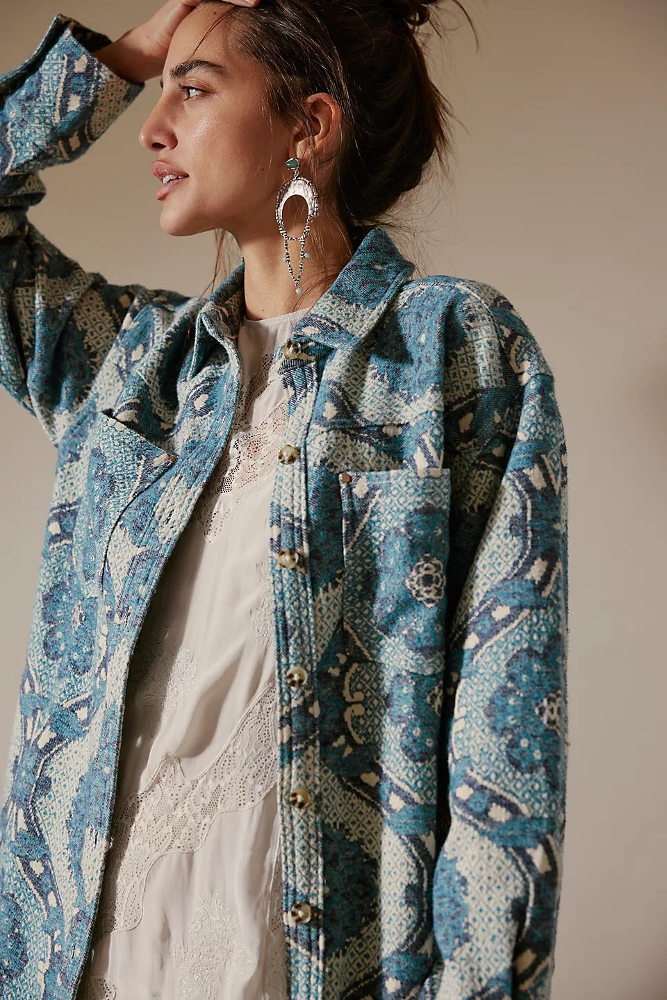 Free People Women’s Brick Lane Jacquard Jacket