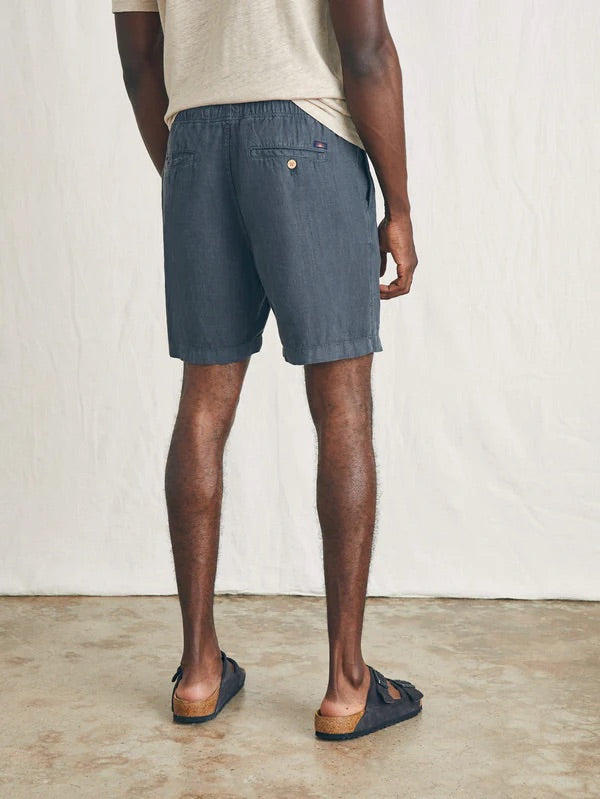 Men’s Faherty Essential Linen Short 6.5”