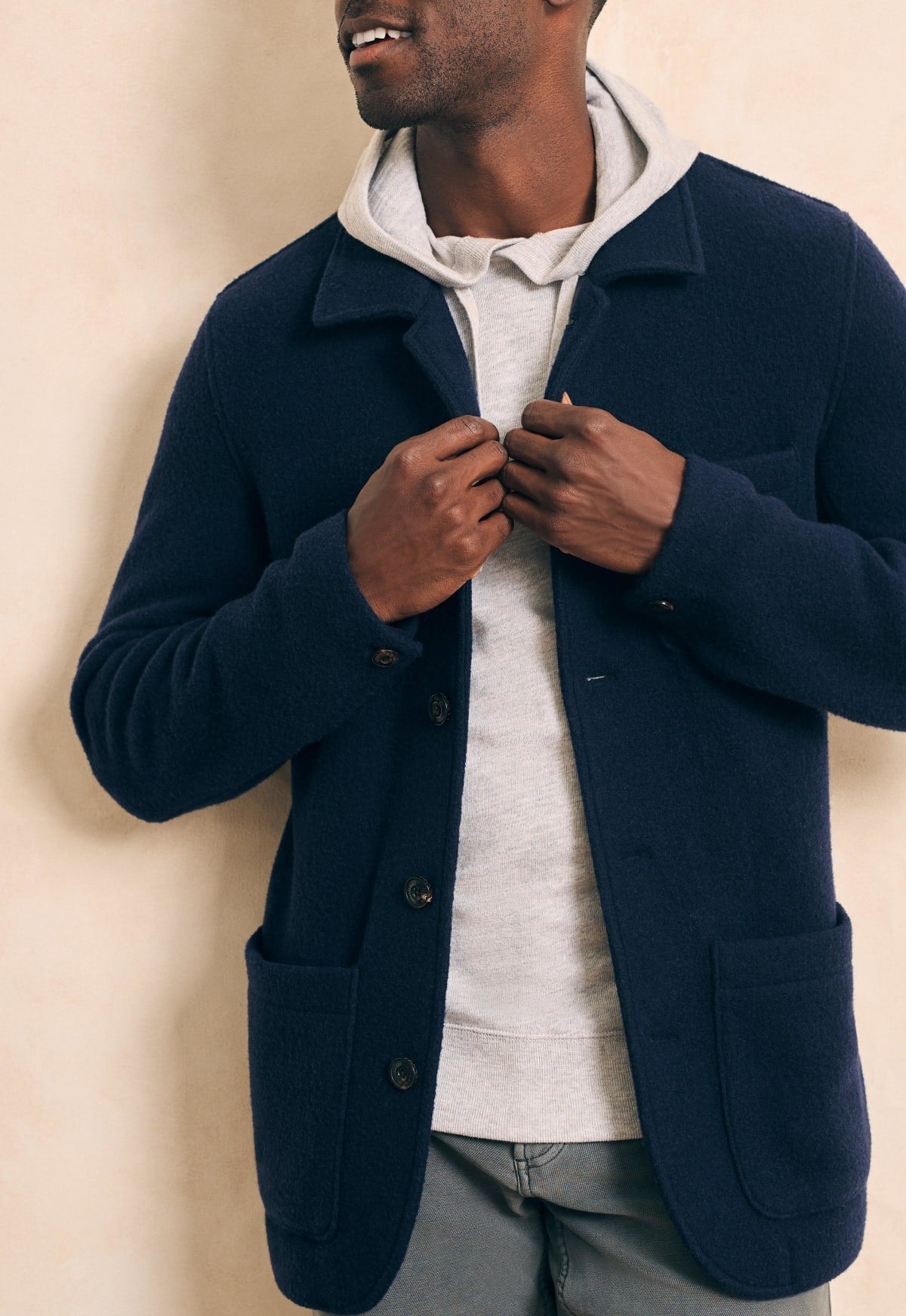 Faherty Men’s Wool Chore Jacket