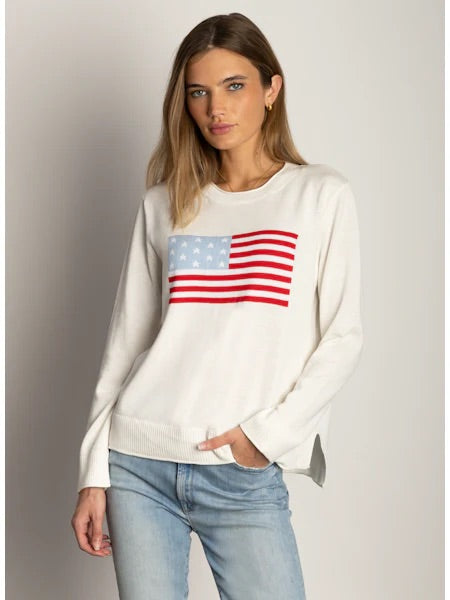 Dylan Women’s White Flag Sweater