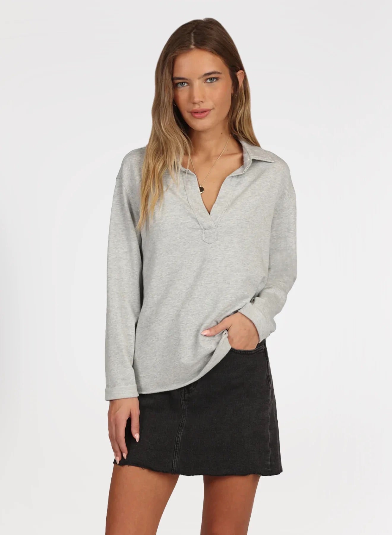 Dylan Women’s Riley V-Neck Popover Shirt