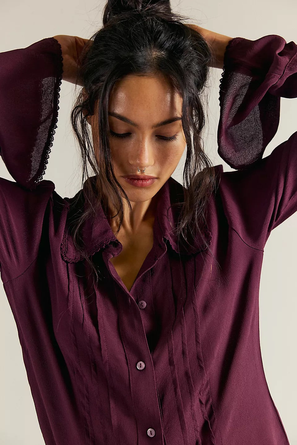 Free People Women’s Melrose Button-Down Top