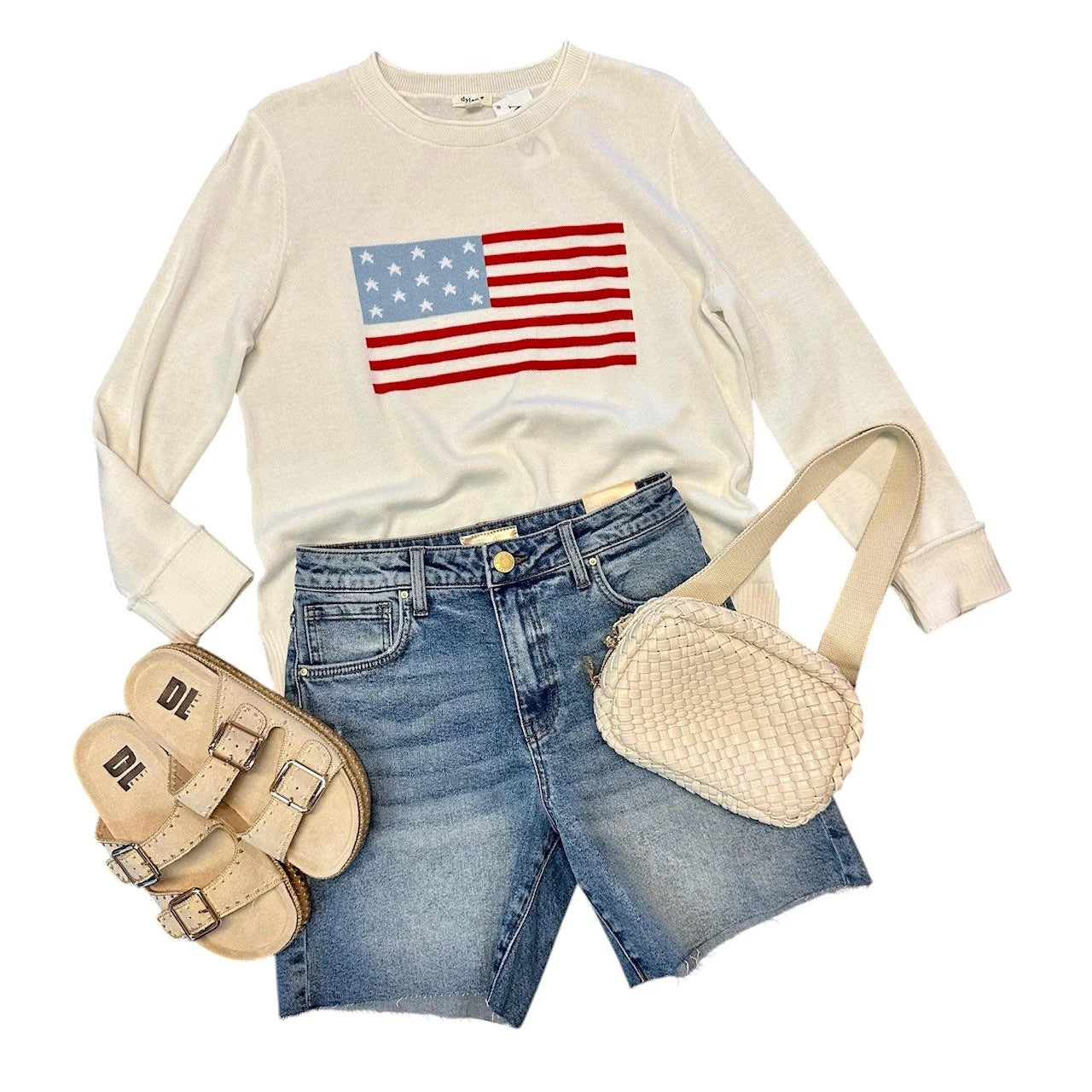 Dylan Women’s White Flag Sweater