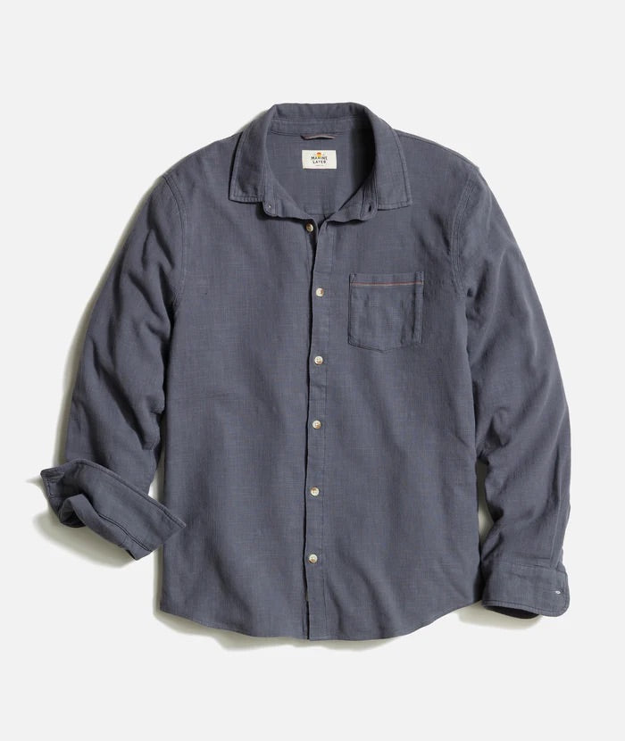 Marine Layer Men’s Classic Stretch Selvage Long Sleeve Shirt