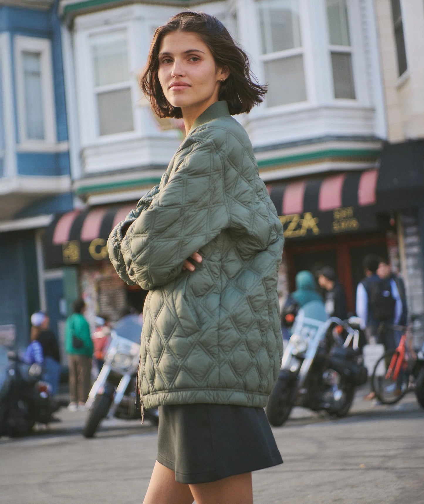 Marine Layer Women’s Marina Quilted Bomber