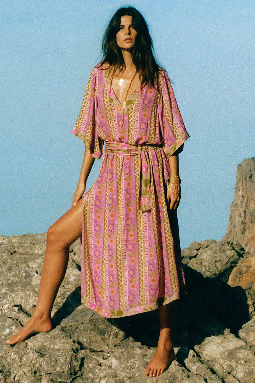 Spell Women,s Goldie Gown- Desert Rose