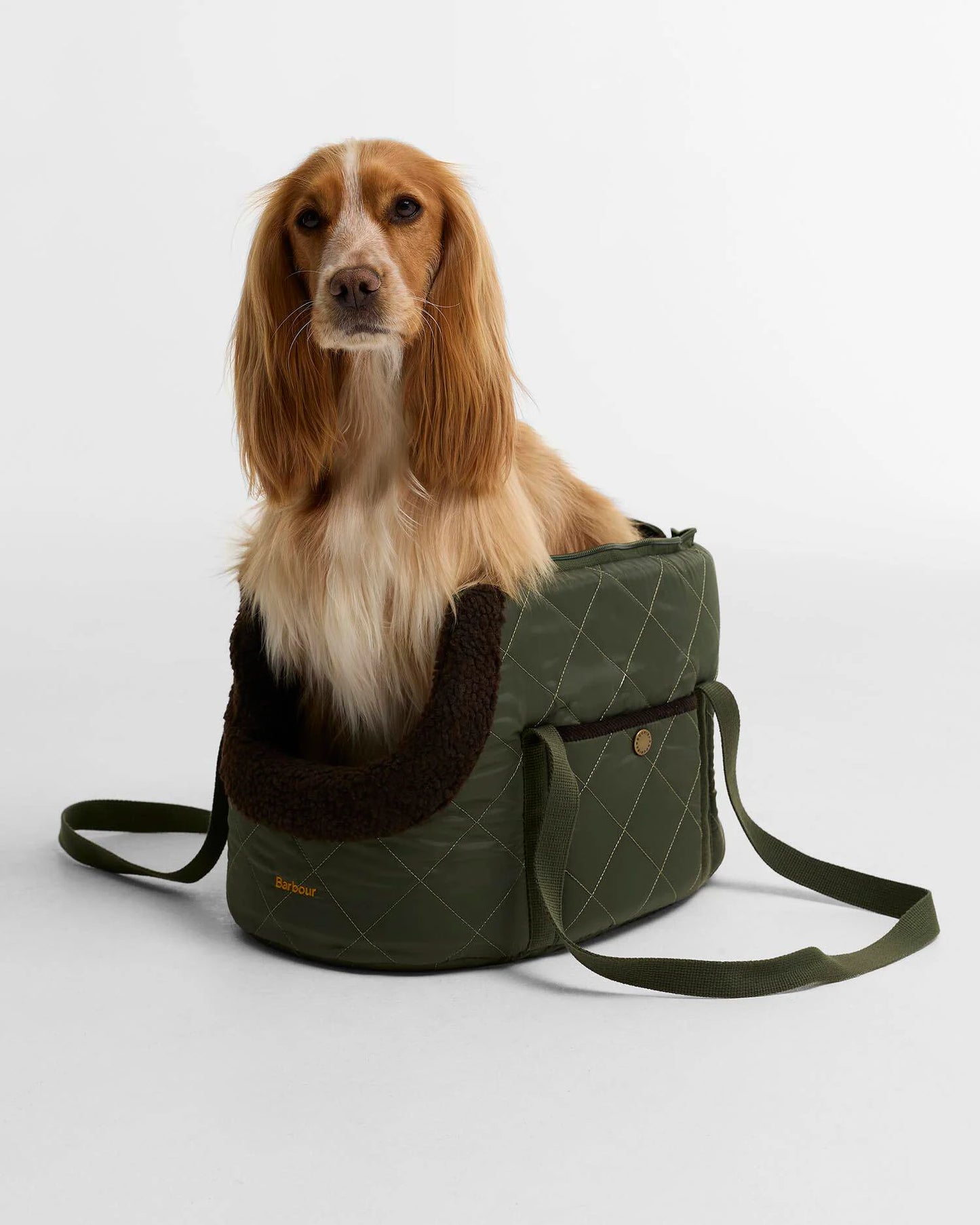 Barbour Small Quilted Dog Carrier