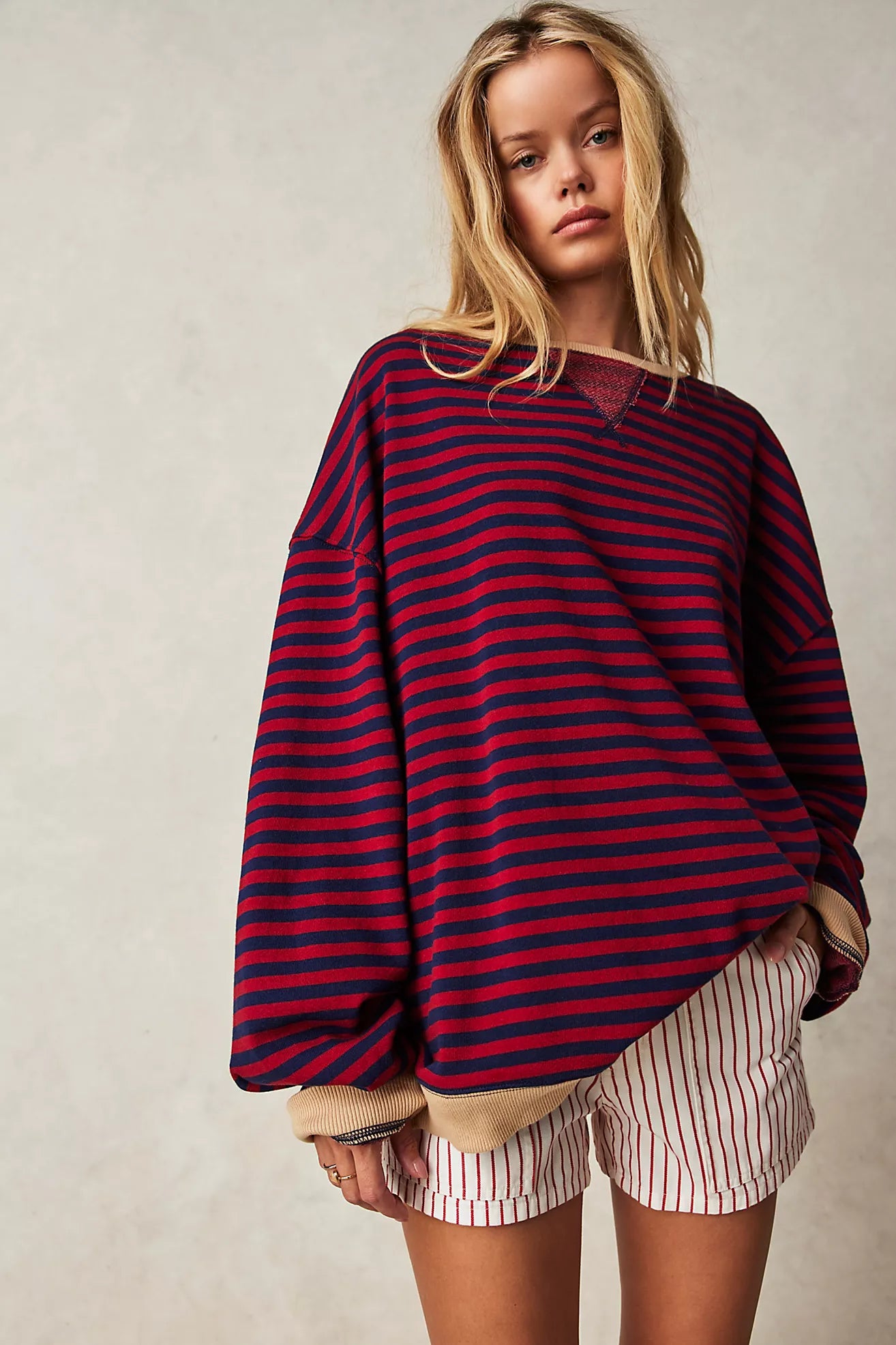 Free People Women’s Classic Striped Crew Shirt