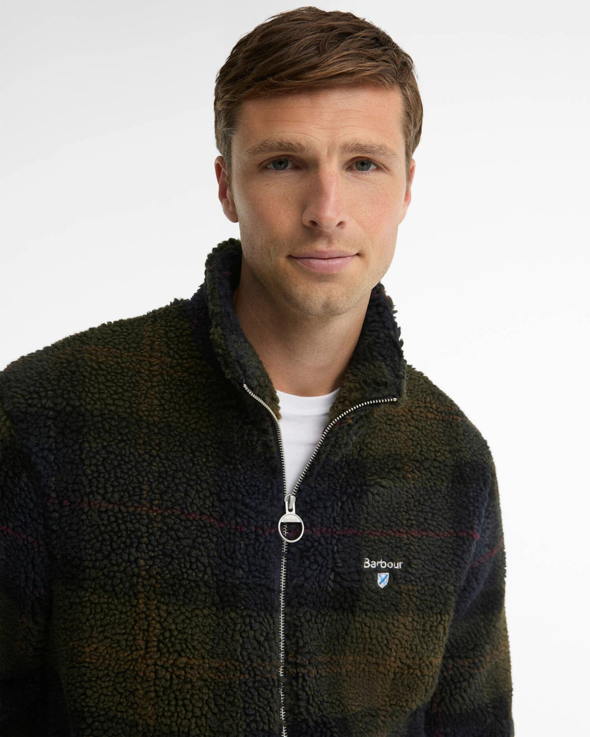 Barbour Men’s Tartan Fleece Zip Through