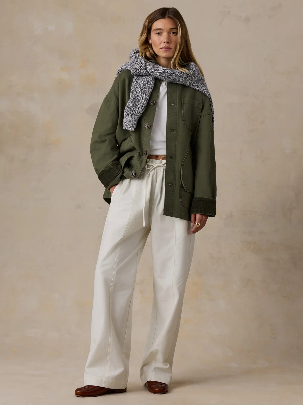 Faherty Women’s Sunwashed Canvas Barn Jacket