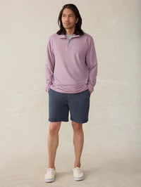 Faherty Men’s Movement Quarter Zip Striped