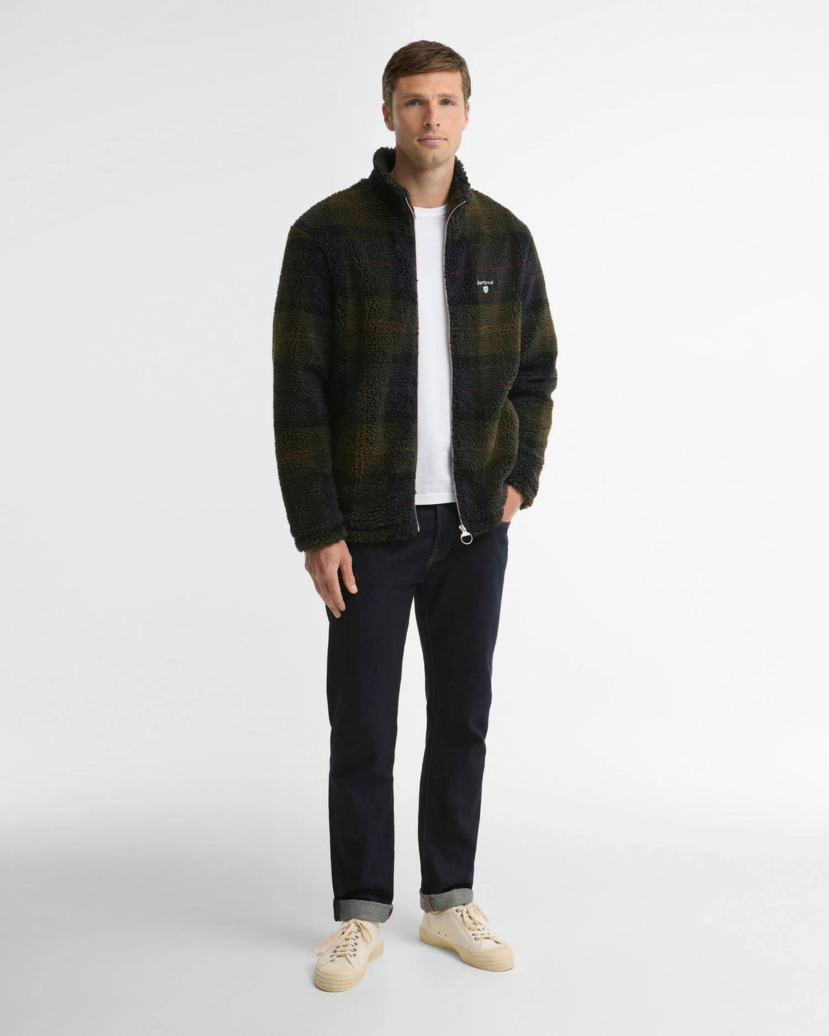 Barbour Men’s Tartan Fleece Zip Through