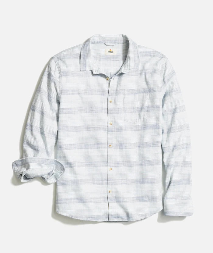 Marine Layer Men’s Classic Stretch Selvage Long Sleeve Shirt