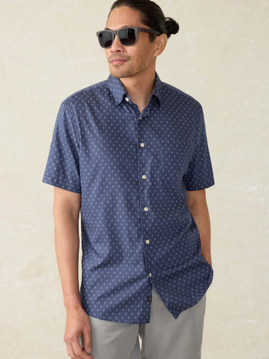 Faherty Men’s Short Sleeve Movement Monterrey Shirt
