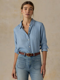 Faherty Women’s Tried and True Chambray Classic Shirt