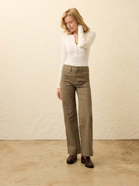 Faherty Women’s Twill Tide Slim Straight Pants