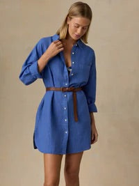 Faherty Women’s Laguna Linen Kova Shirt Dress