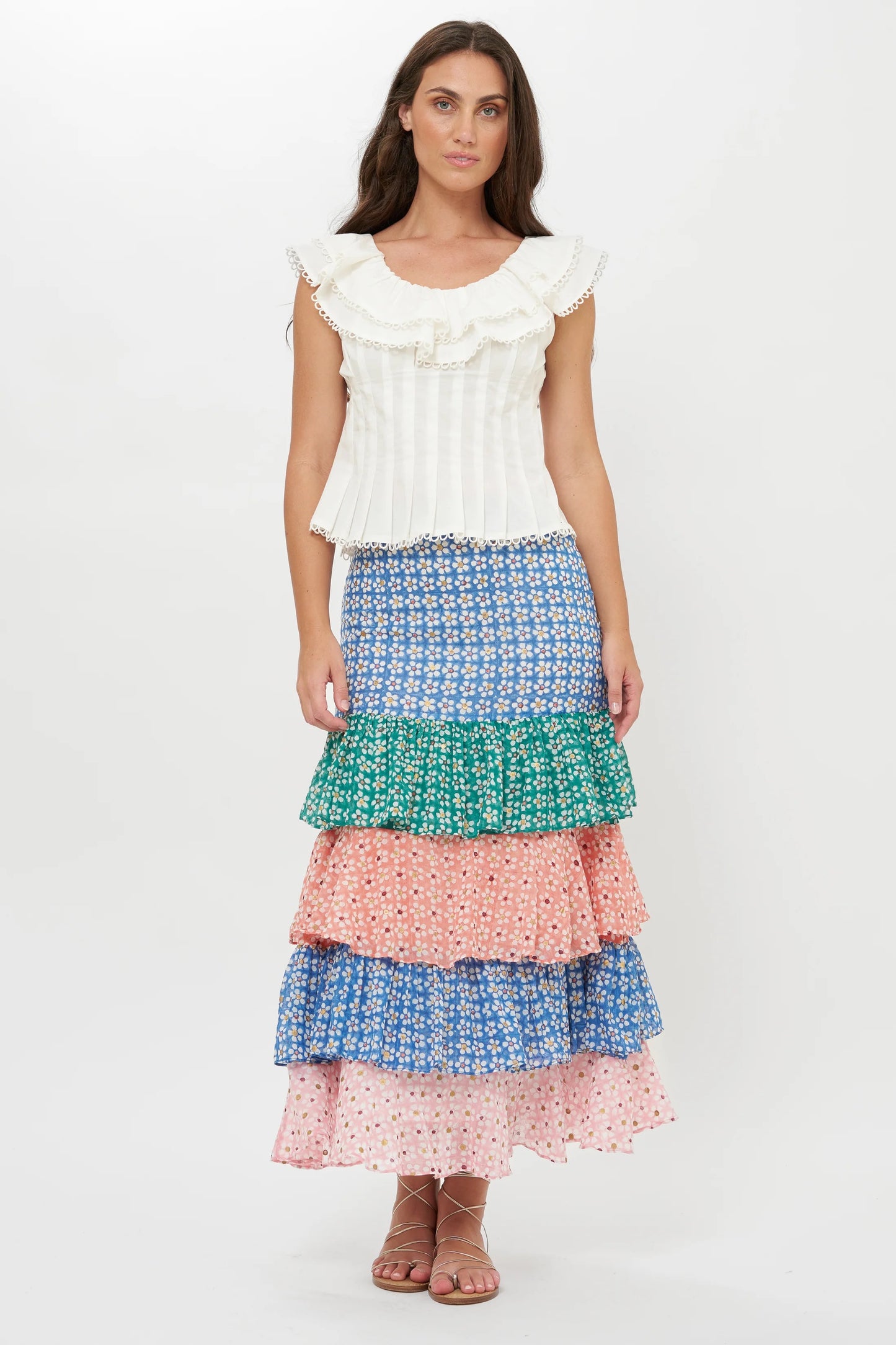 Oliphant Women’s Ruffle Maxi Skirt