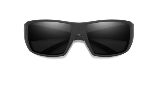 Smith Guides Choice Matte Black & ChromaPop Glass Polarized with  Black Lens