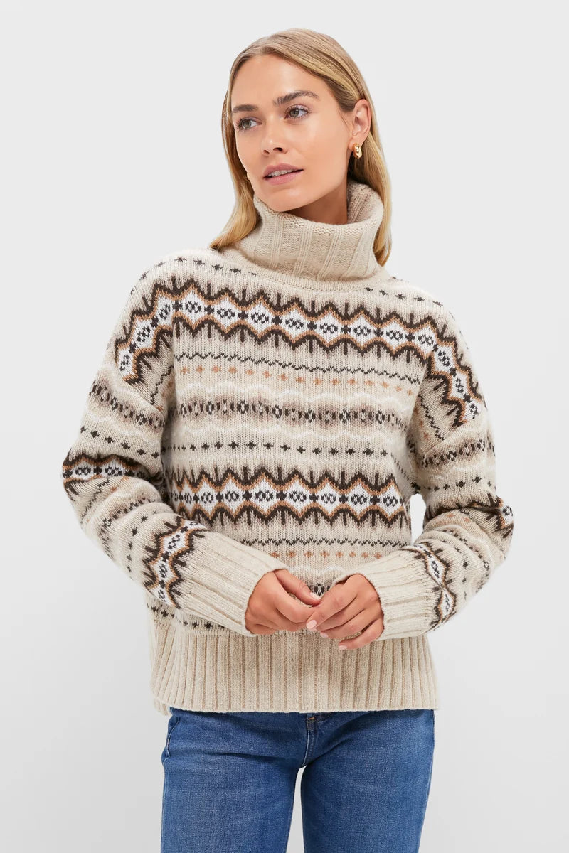 Barbour Women’s Helen Knitted Jumper-Birch Multi