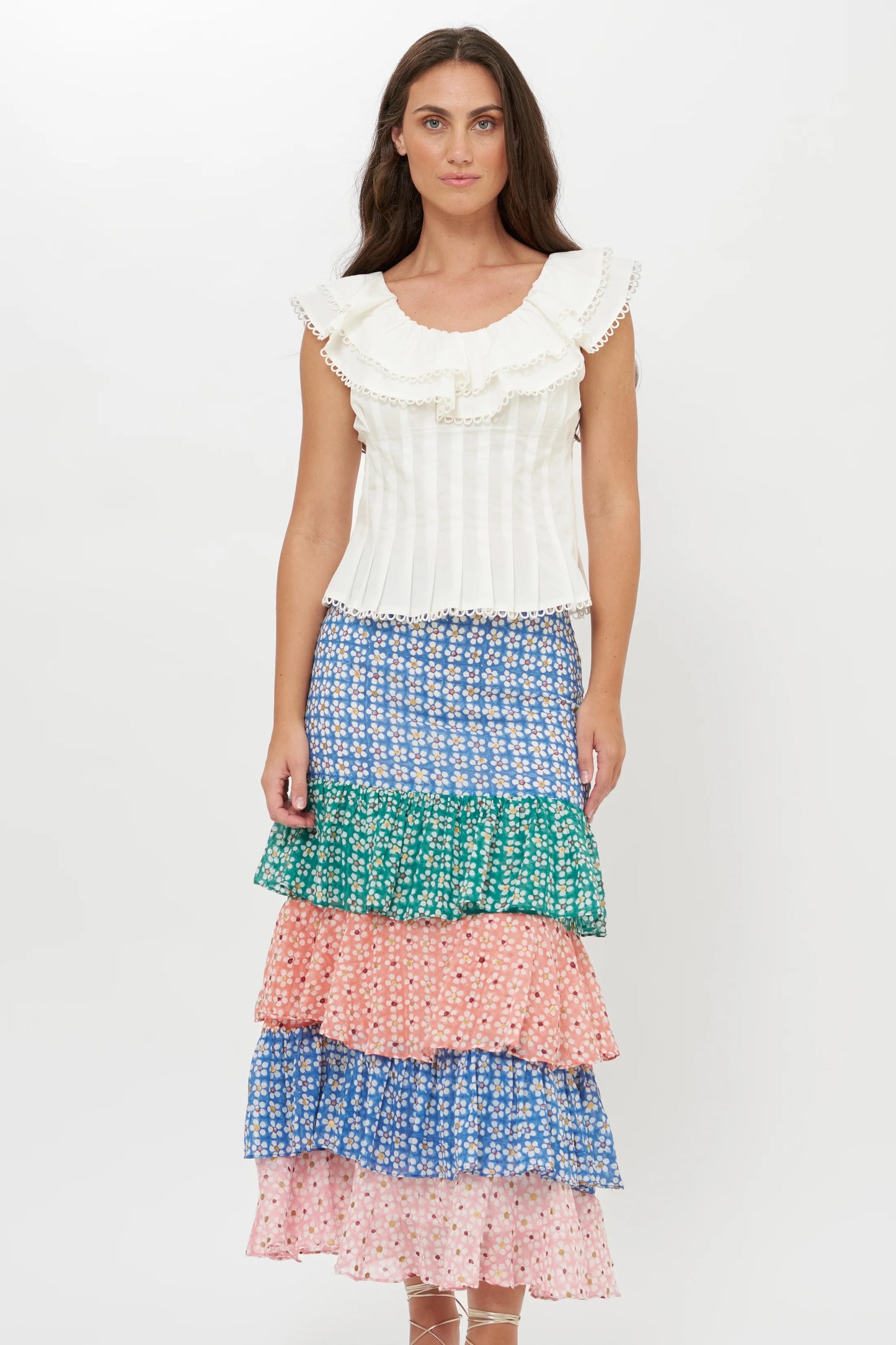 Oliphant Women’s Ruffle Maxi Skirt