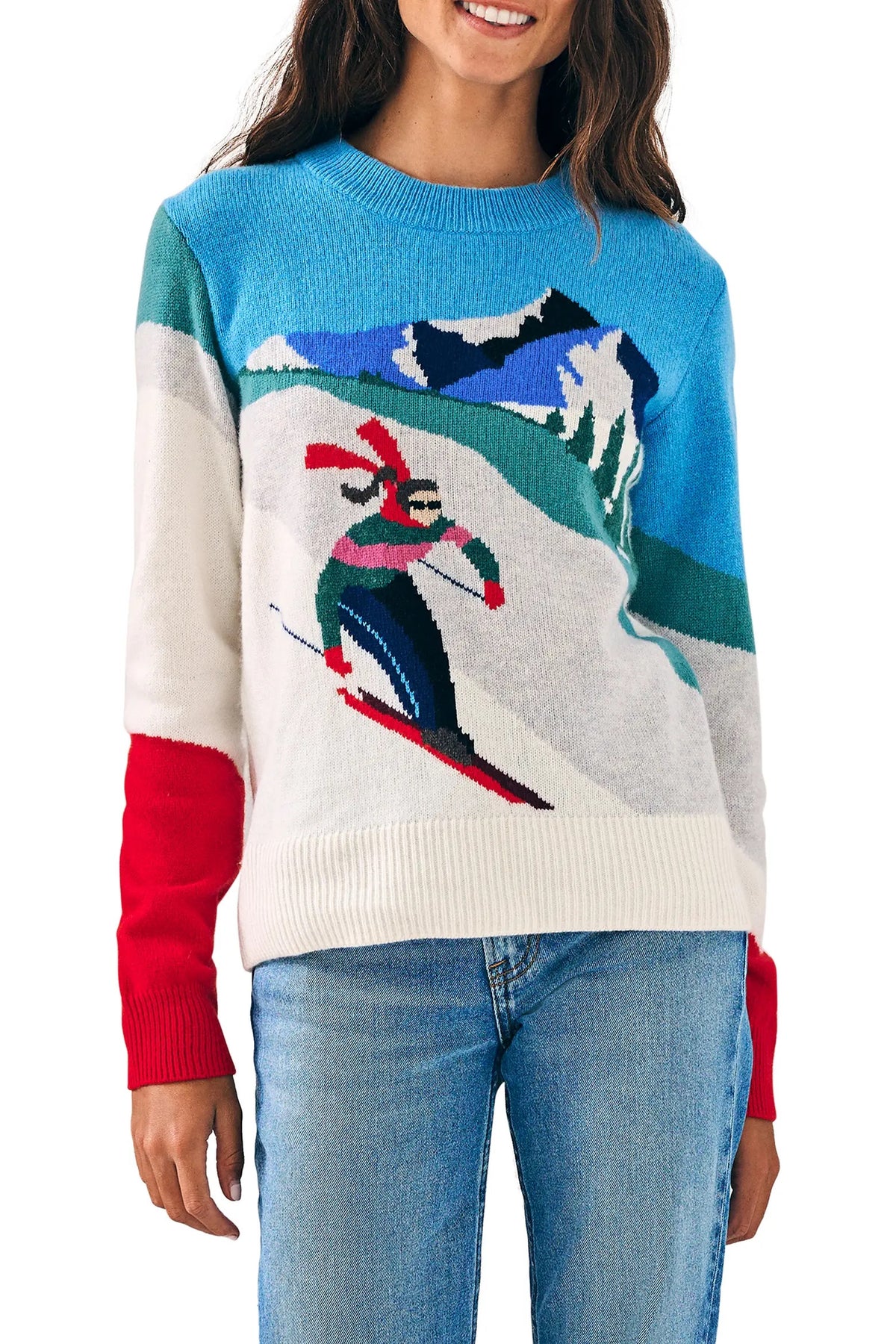 Faherty Women’s Mountain Coaster Crewneck Sweater