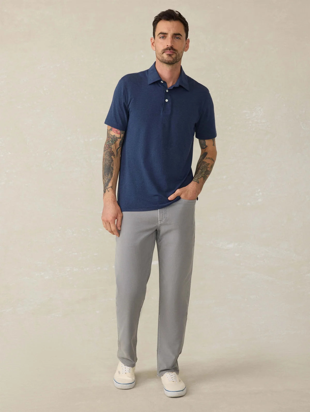 Faherty Stretch Terry 5-Pocket Pant