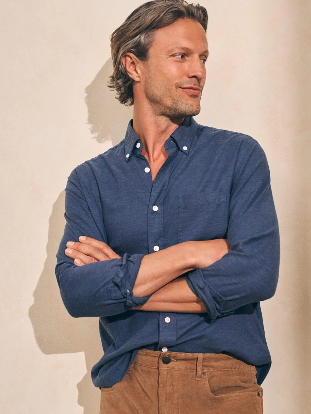 Faherty Men’s Supima Stretch Oxford Shirt 2.0