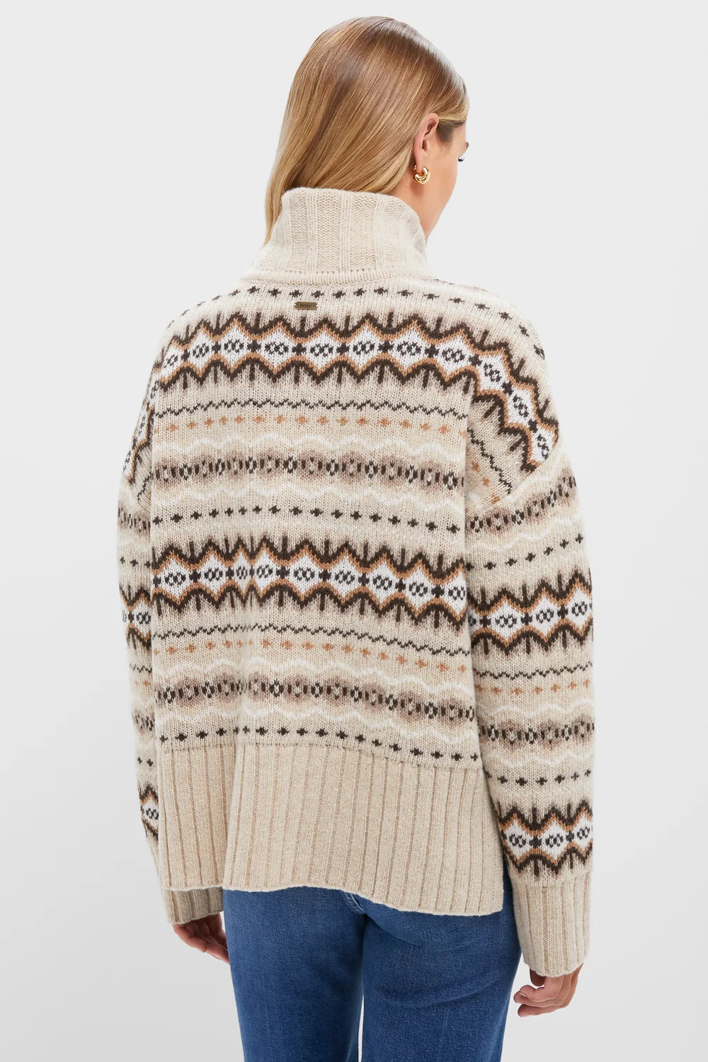 Barbour Women’s Helen Knitted Jumper-Birch Multi