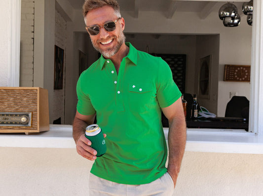 Criquet Men’s Players Shirt Shamrock Irish Green