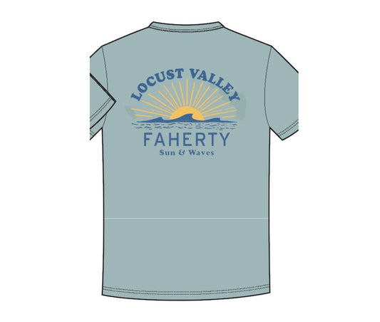 Faherty Mens Locust Valley Sunwashed Pocket Tee