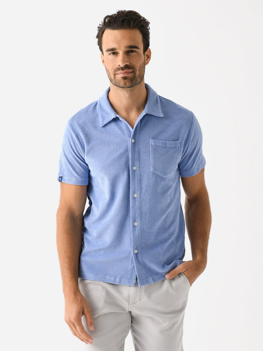 Criquet Men’s Terry Cloth Button Down Shirt