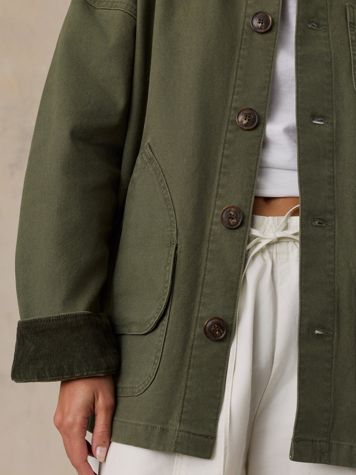 Faherty Women’s Sunwashed Canvas Barn Jacket