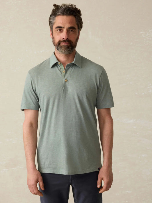 Men’s Faherty Sunwashed Tshirt Polo