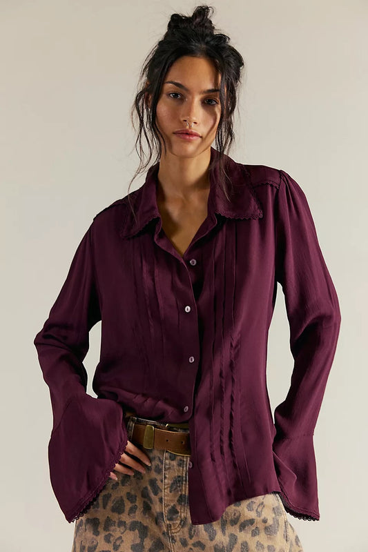 Free People Women’s Melrose Button-Down Top