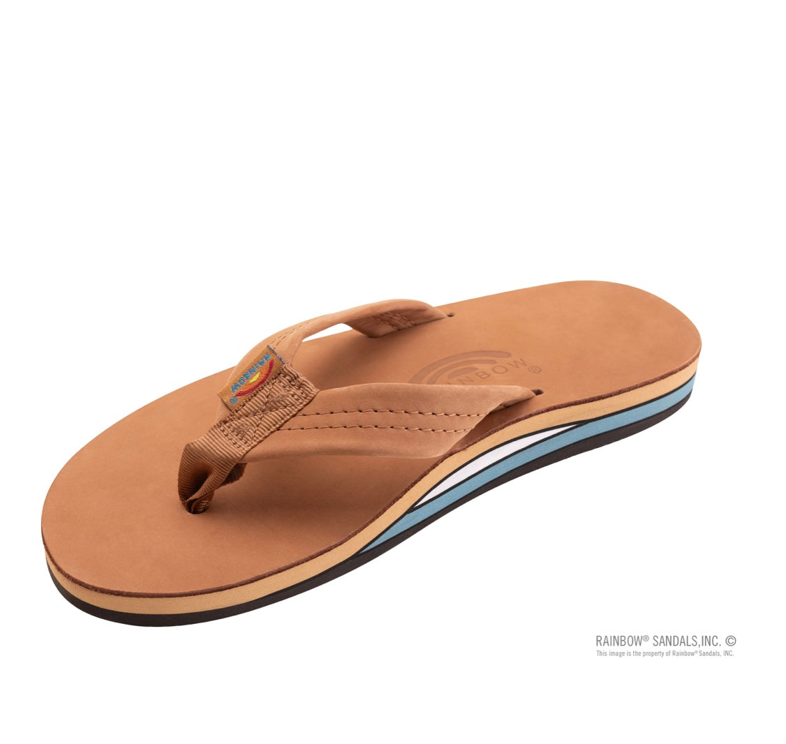 Rainbow Mens Double Layer Sandals