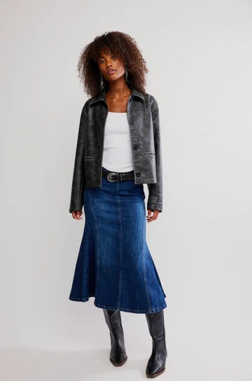 Free People Women’s Hera Vegan Leather Jacket