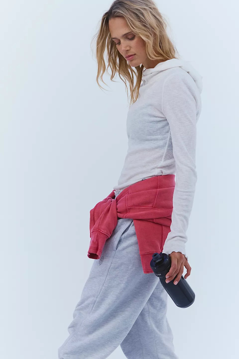 Free People Women’s Long Sleeve Tee Shirt With Hood Breathe Easy Layer